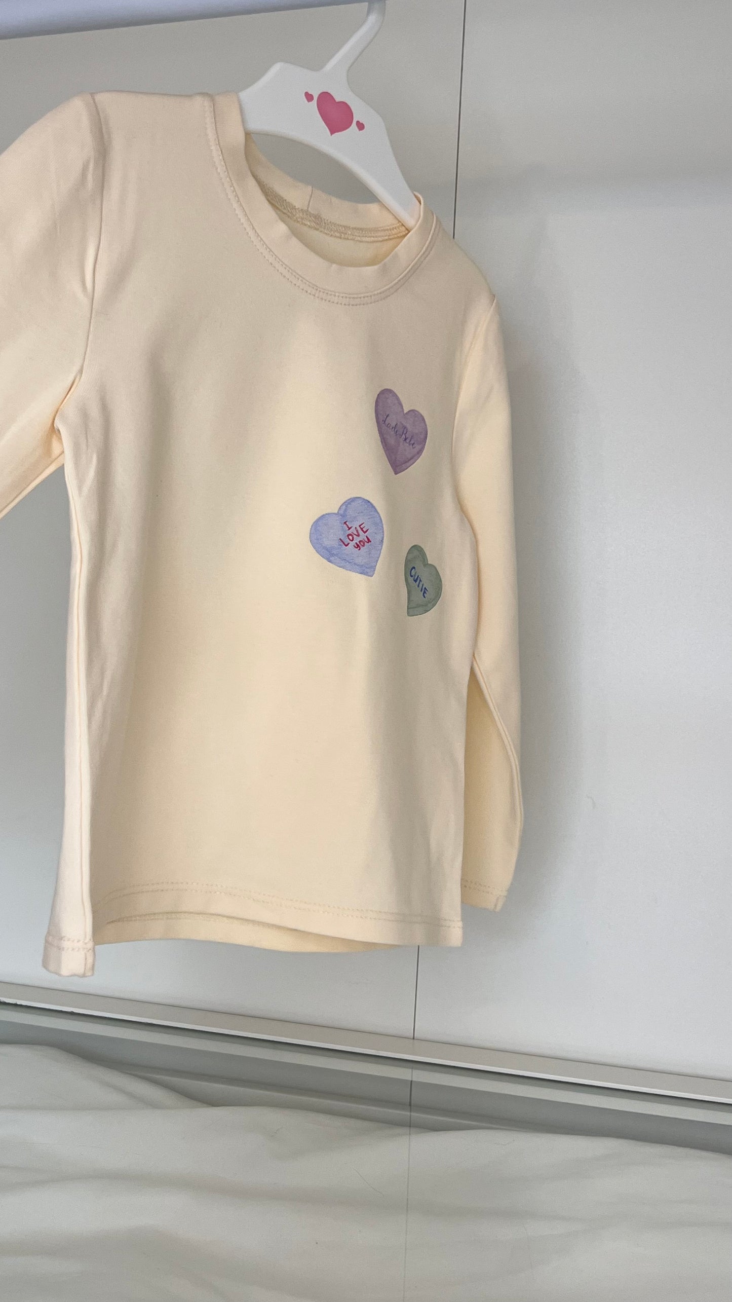 Koszulka z długim rękawem Serca